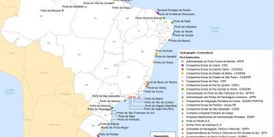 خريطة البرازيل الموانئ